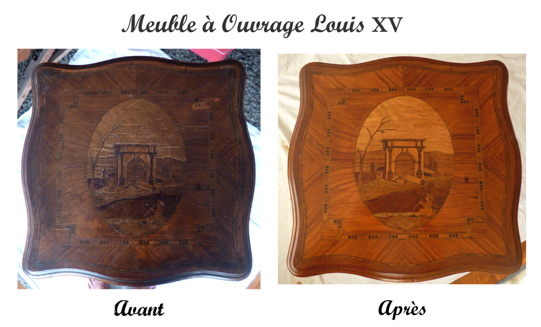 Meuble A Ouvrage Louis Xv